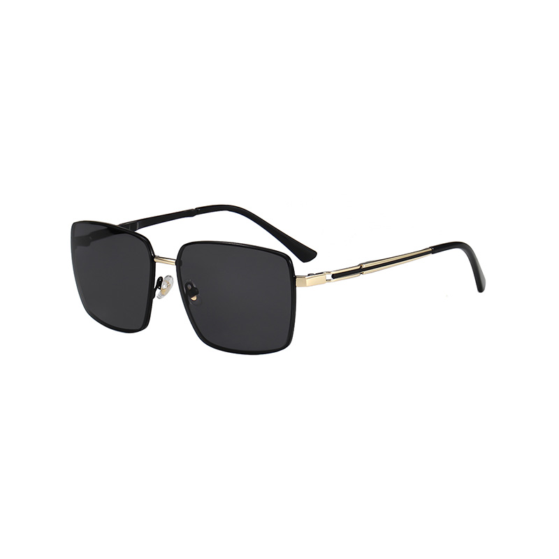 P28515 Metal Classic Square Wire Frame Sunglasses