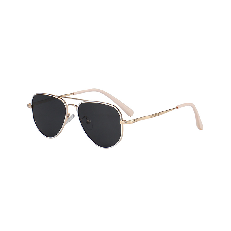 P28653 Oval Retro Children Aviator Sunglasses