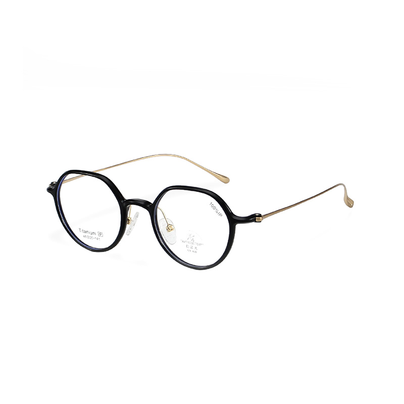 T18981 Retro Titanium Frame Glasses for Men Women