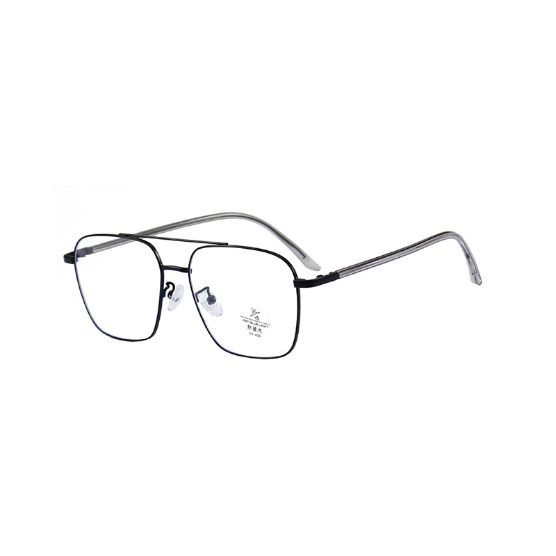 8658 Vintage Metal Frame Square Aviator Eyewear