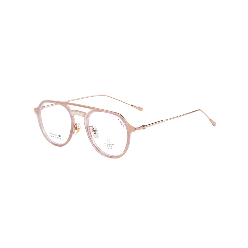 T22025 Full Rim Titanium Frame Aviator Optical Glasses