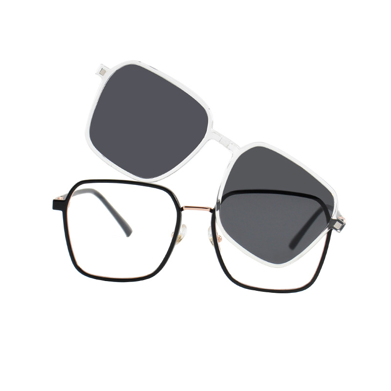 TP1011 Classic Dual-Purpose Magnetic Clip-on Sunglasses