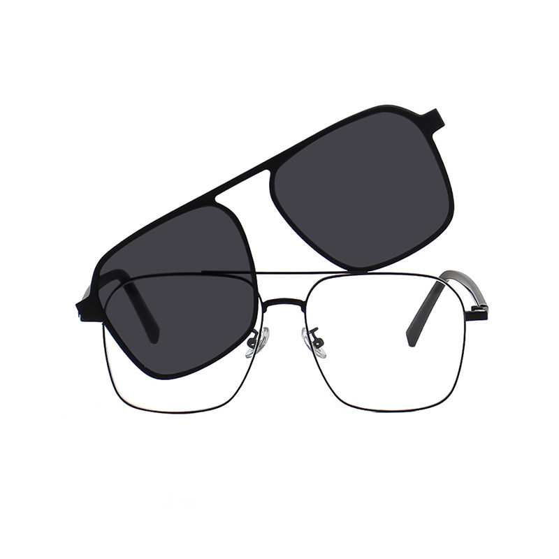 TP2006 Retro Polarized Magnetic Clip On Pilot Sunglasses