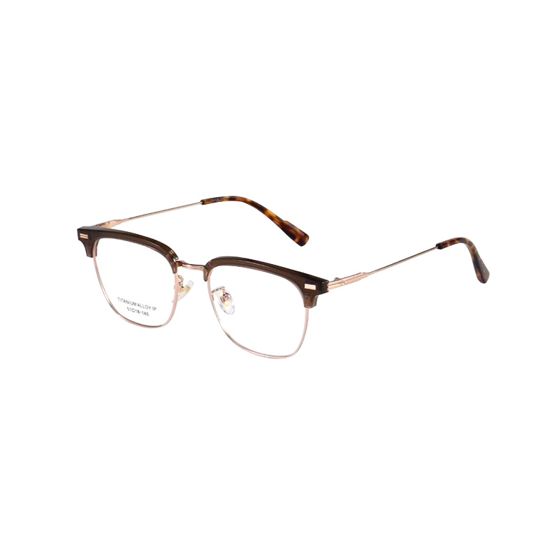 MMT90003 Titanium Square Eyeglasses Frame Eyewear